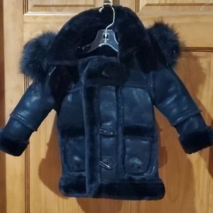 Jordan Craig Kids Faux Sherpa Winter Coat. 2T Black